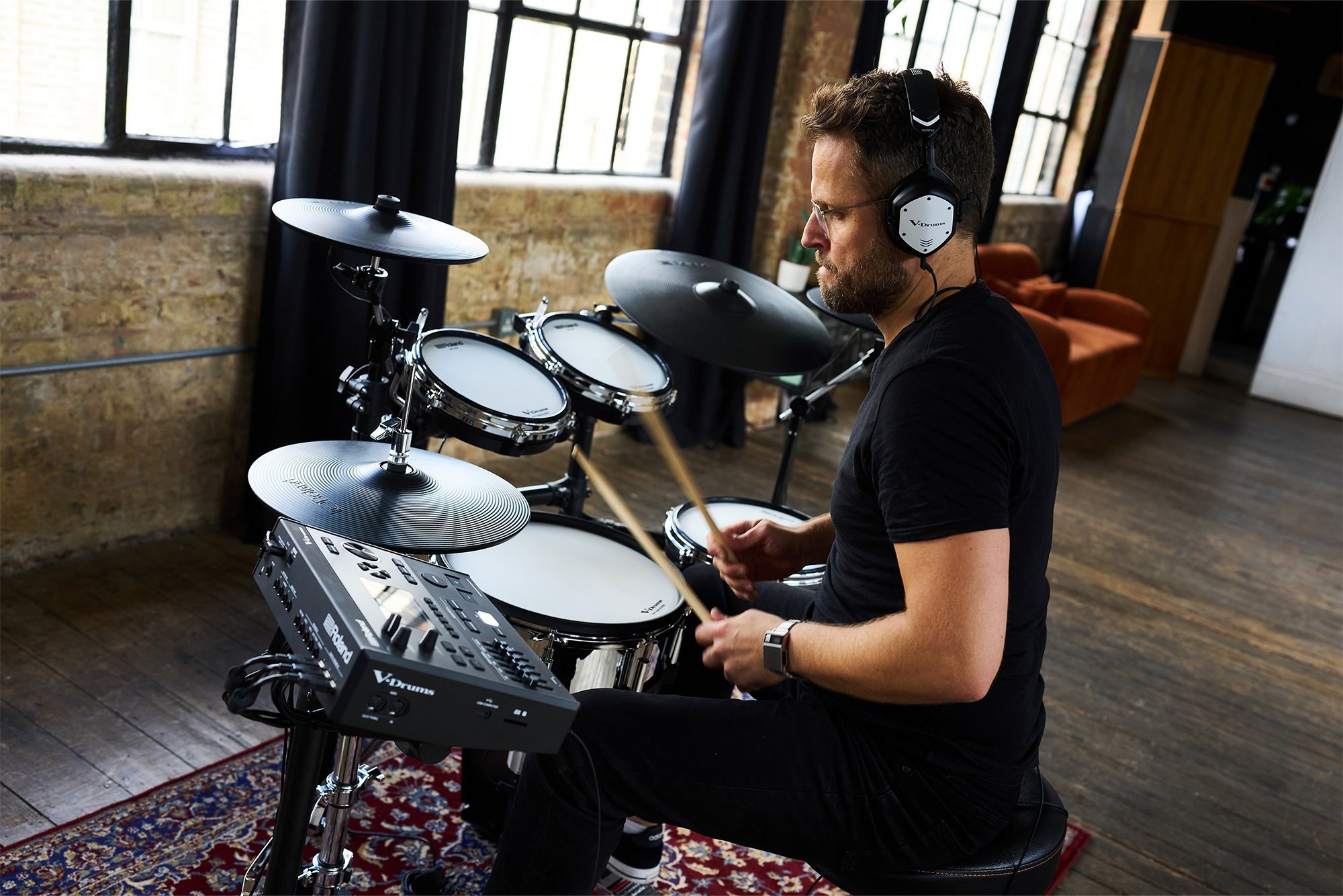 TD516 V-Drums Kit mit V51 Modul und PD-140DS Digital Snare
